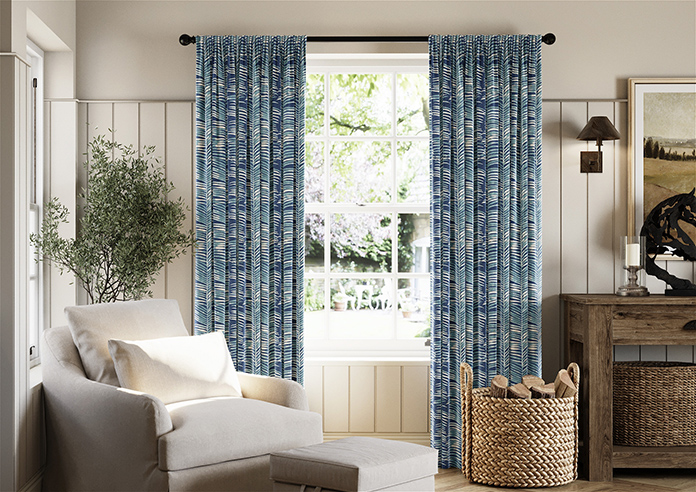 Melody Velvet, Blue Lagoon - Made to Measure Curtains - Image 3
